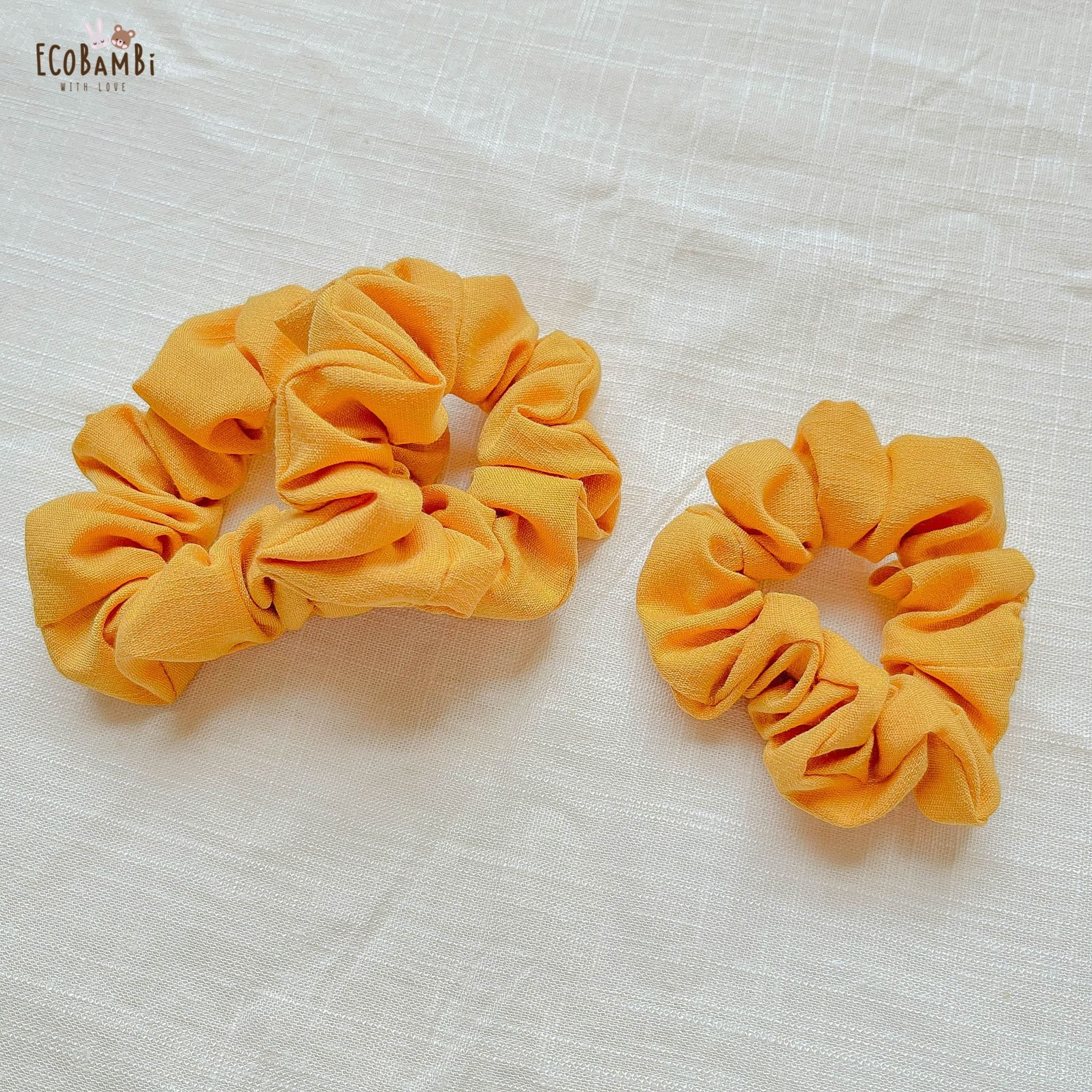 Scrunchies cotton in hoạ tiết - bản nhỏ