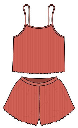 Bộ 2 dây cho nữ mặc nhà cao cấp in hoa nhí dễ thương, chất vải thun rib cotton co giãn và đàn hồi tốt Innies - IN-23BONU004