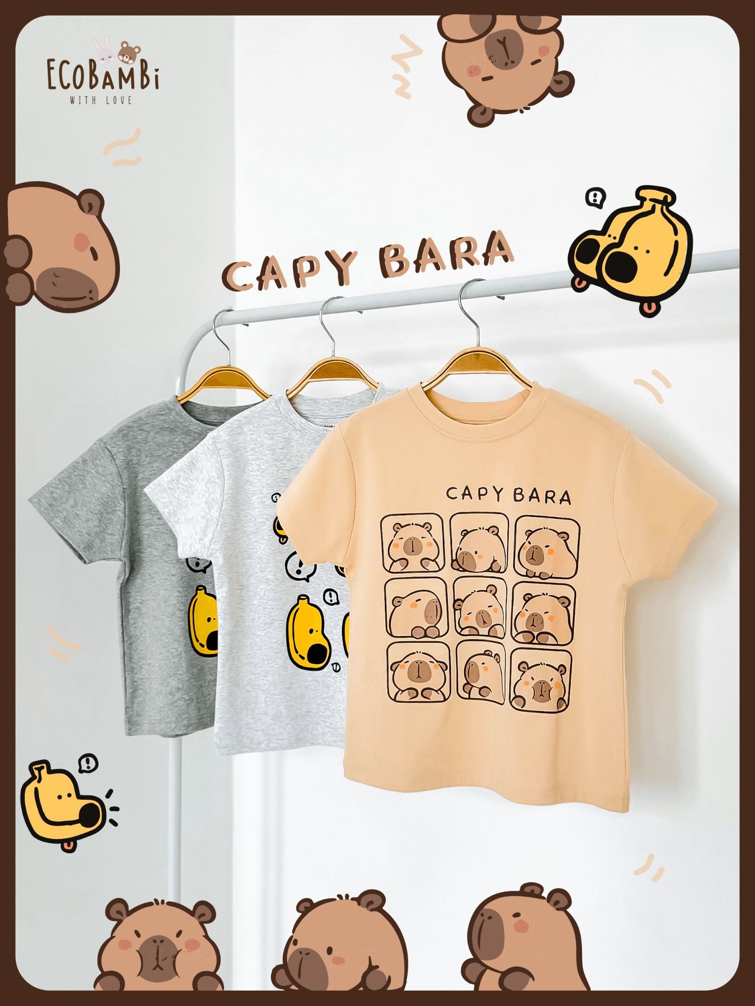 Áo thun cotton tay ngắn cho bé trai - 1077 - BB-23AOBT018