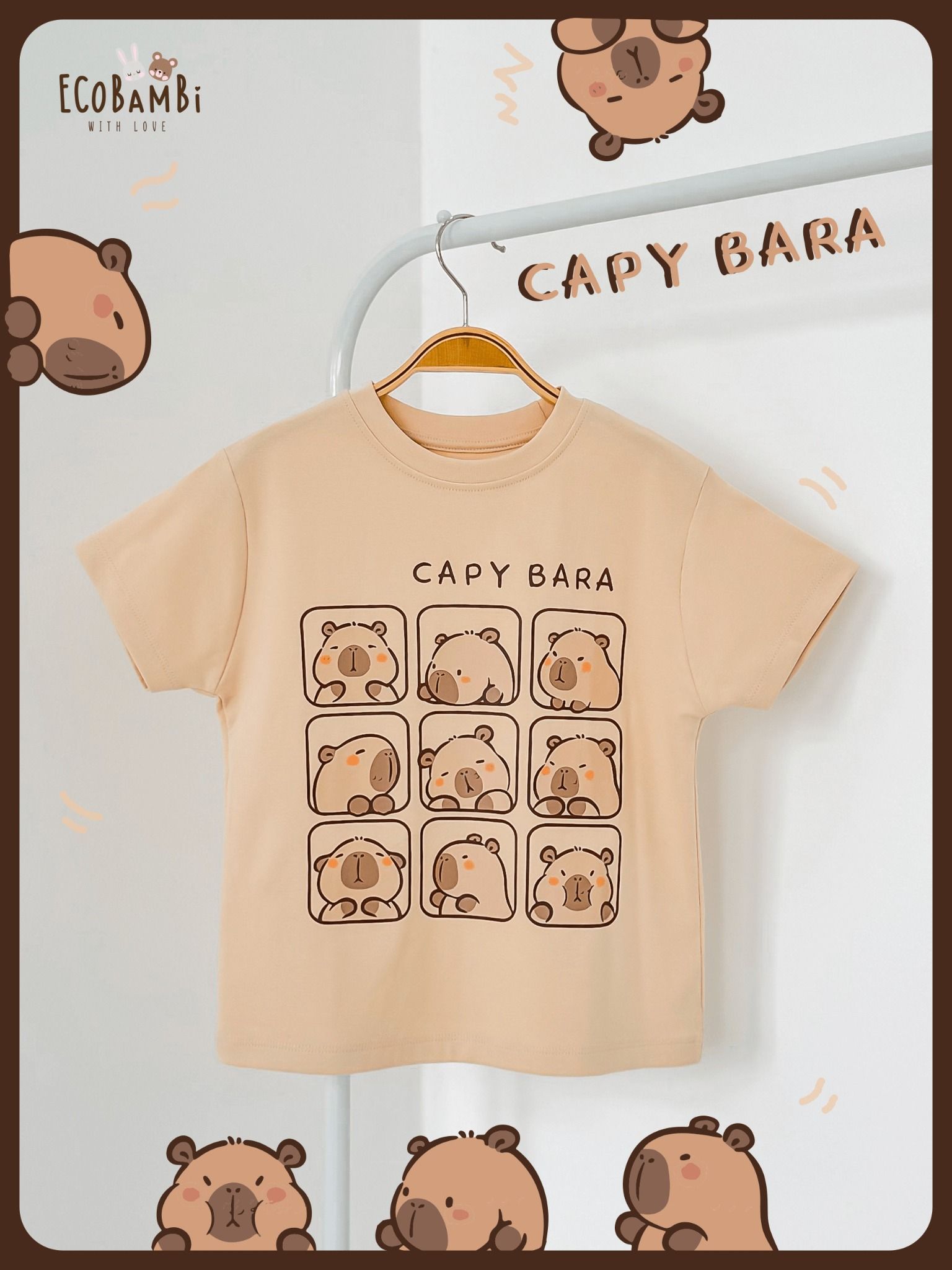 Áo thun cotton tay ngắn cho bé trai - 1077 - BB-23AOBT018