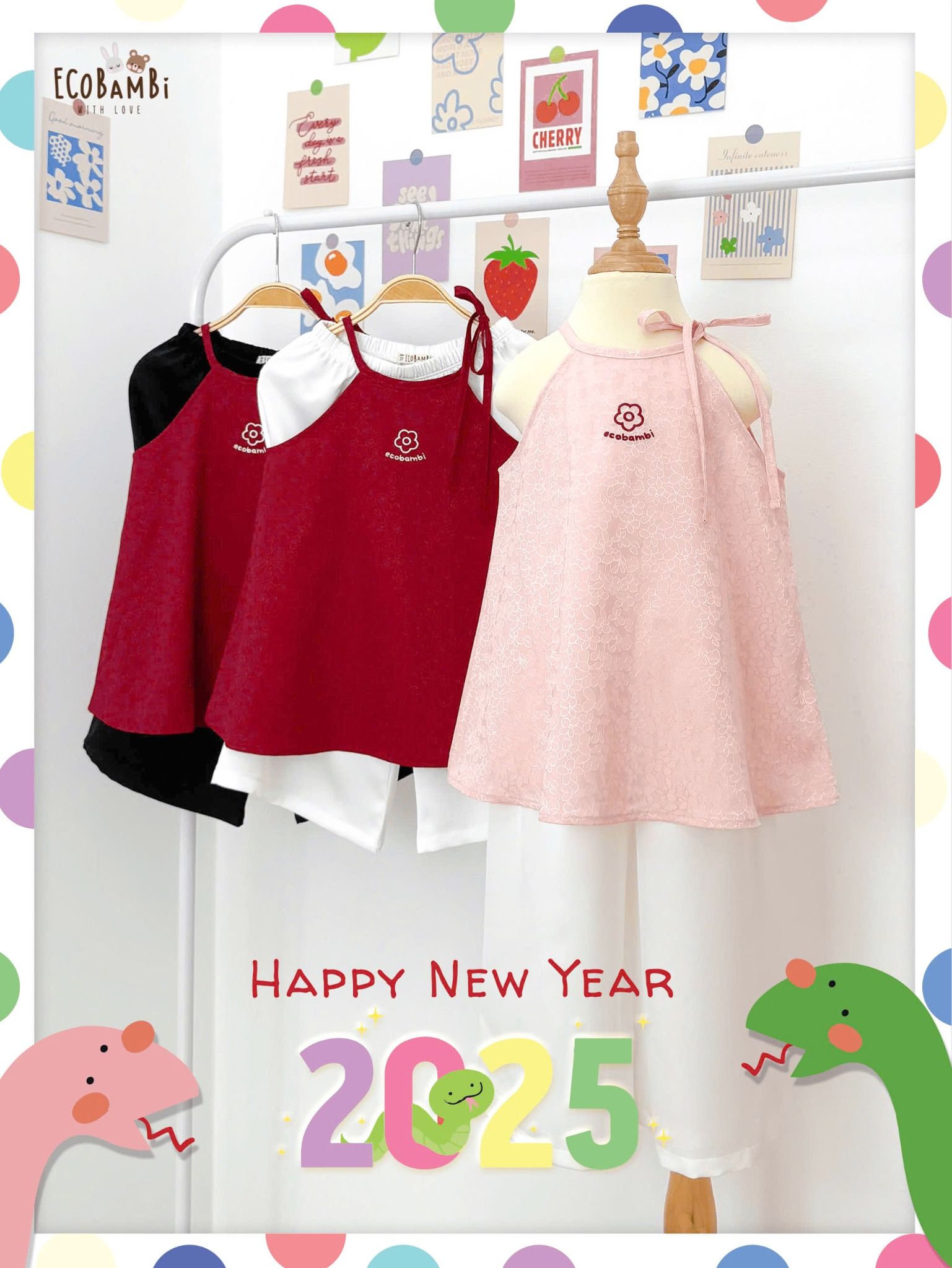 Set Yếm lụa vân thêu hoa bé gái ECOBAMBI - BB-24BOYEMBG042 - 8935334001879
