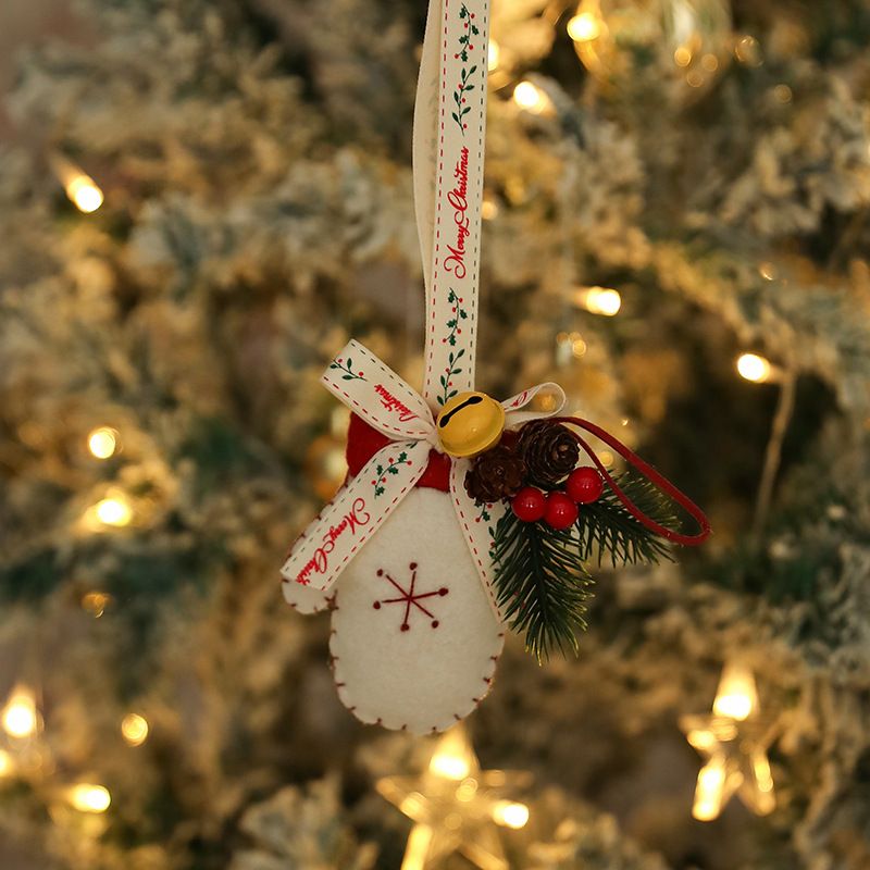 Treo Xmas Vải Dây Nơ