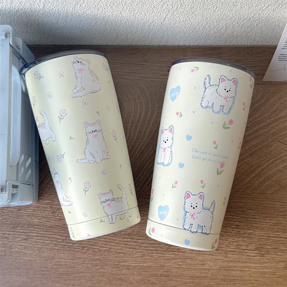 Cốc Giữ Nhiệt Little Flower (Kèm Ống Hút)