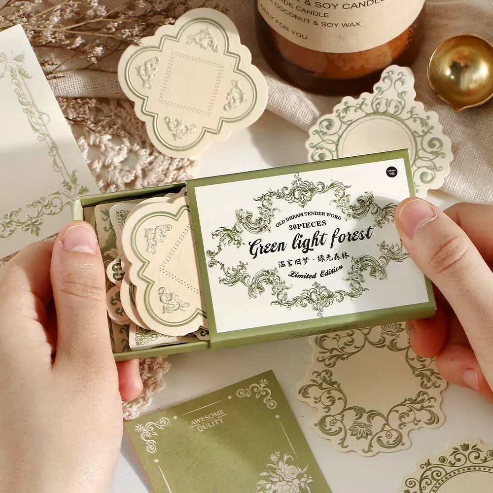 Hộp Giấy Note Viền Ren