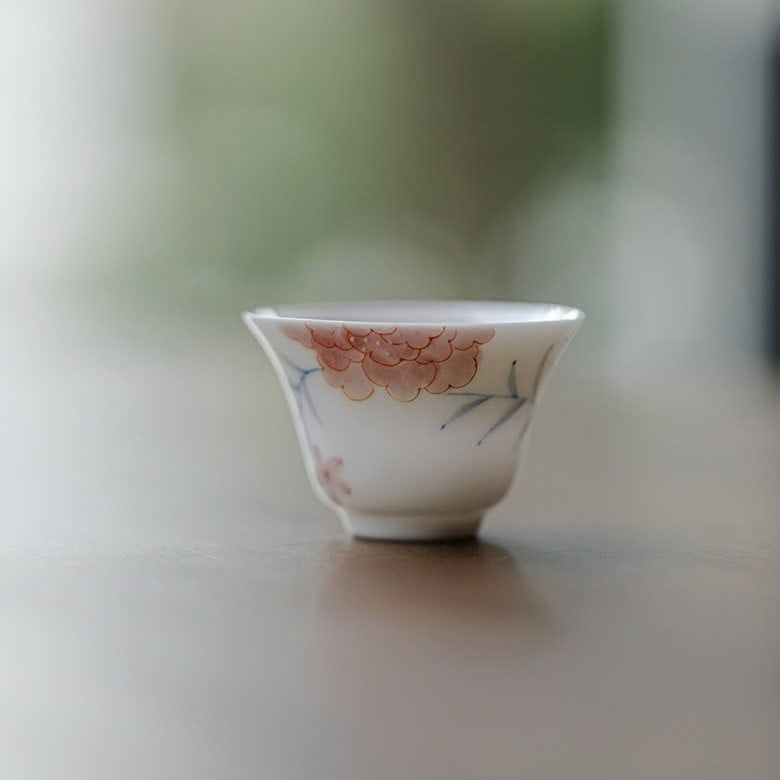 Set Tách Trà Hoa Mẫu Đơn
