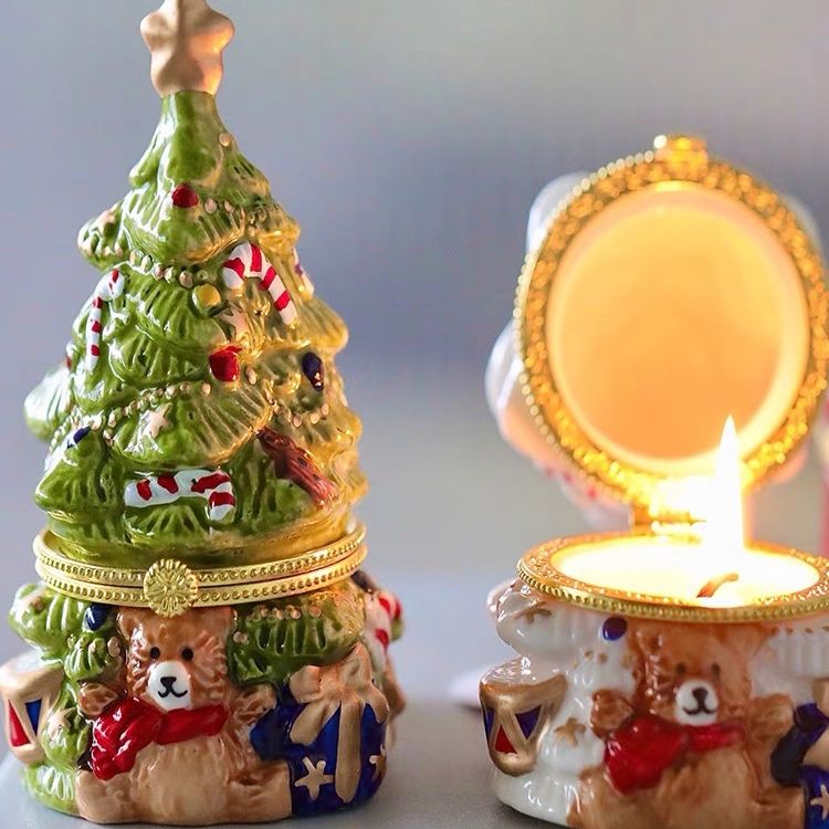 Nến Thơm Hũ Gốm Giáng Sinh