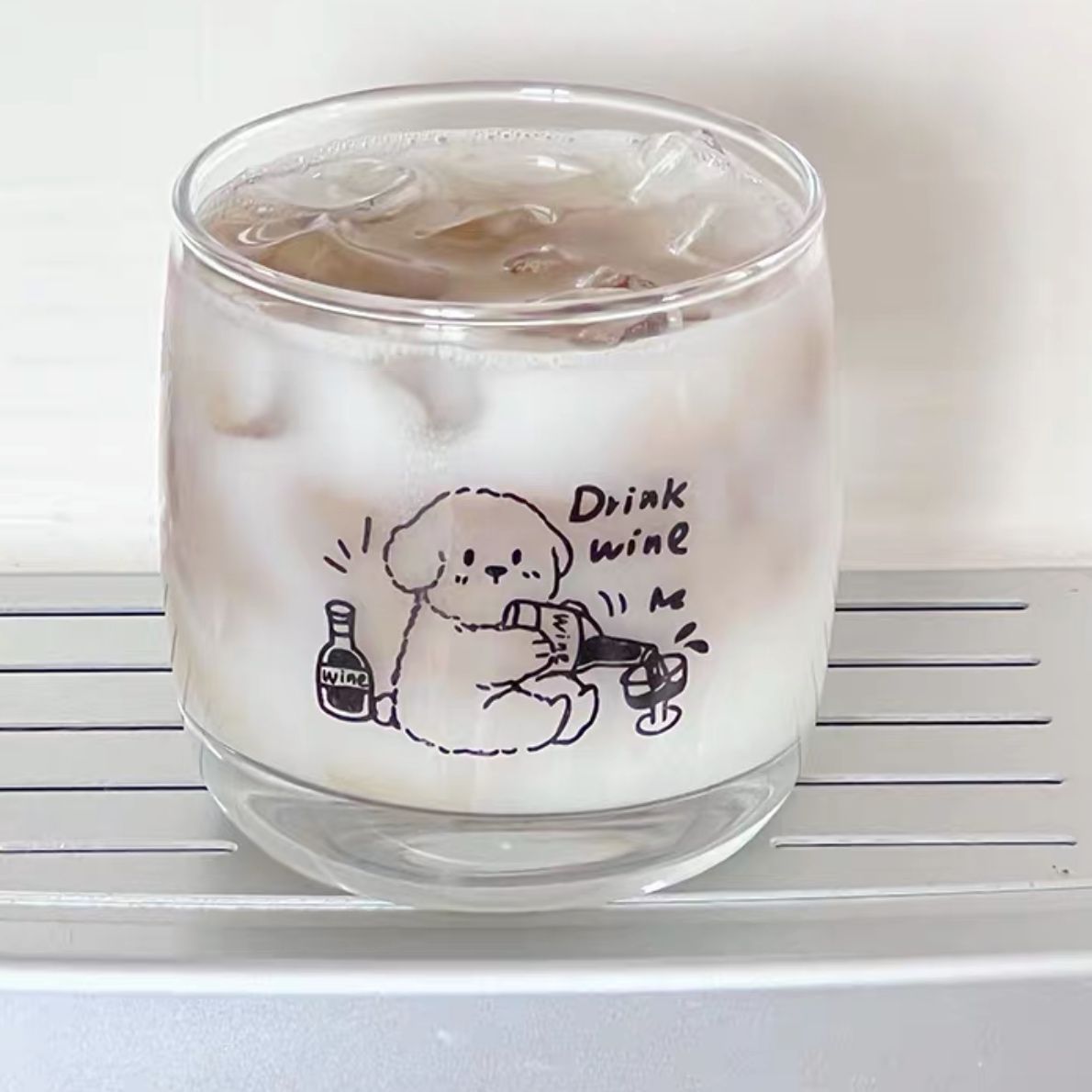 Cốc Thủy Tinh Cún Drink Wine