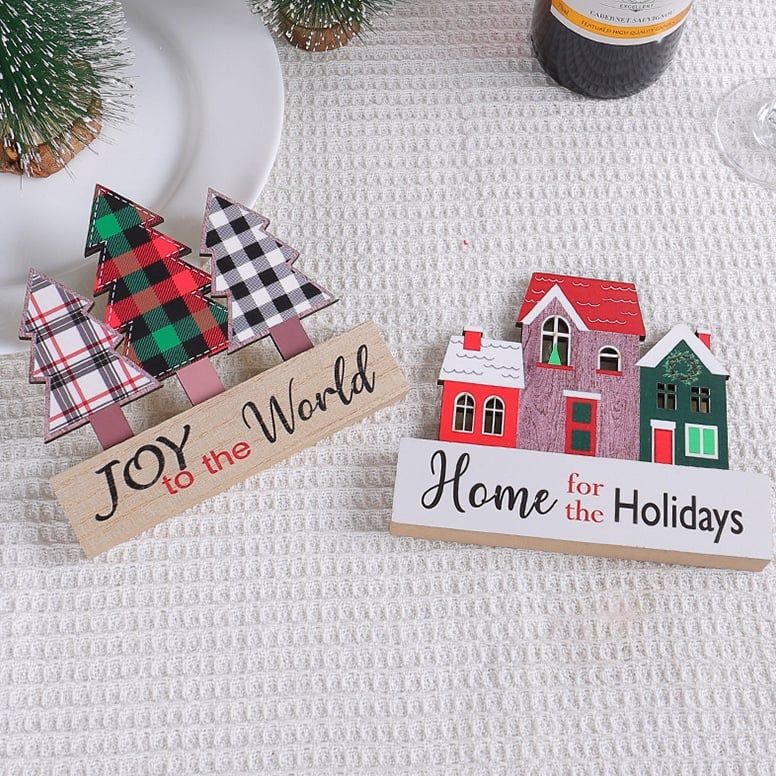 Biển Gỗ Xmas Thông Điệp