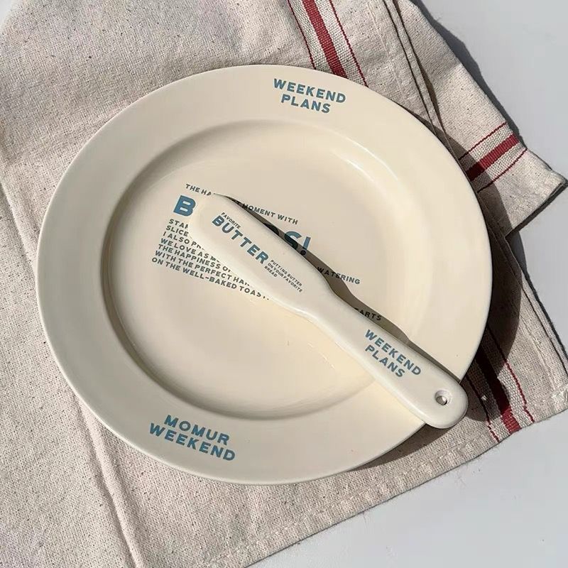 Set Bàn Ăn Gốm Breads Màu Bơ