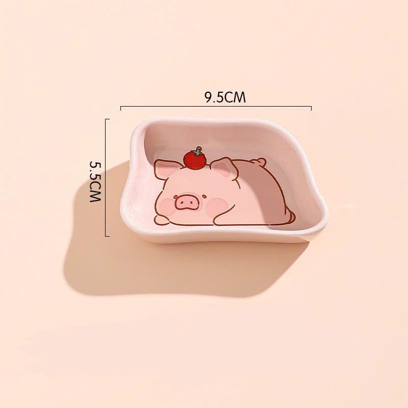 Đĩa Gia Vị Heo Hồng