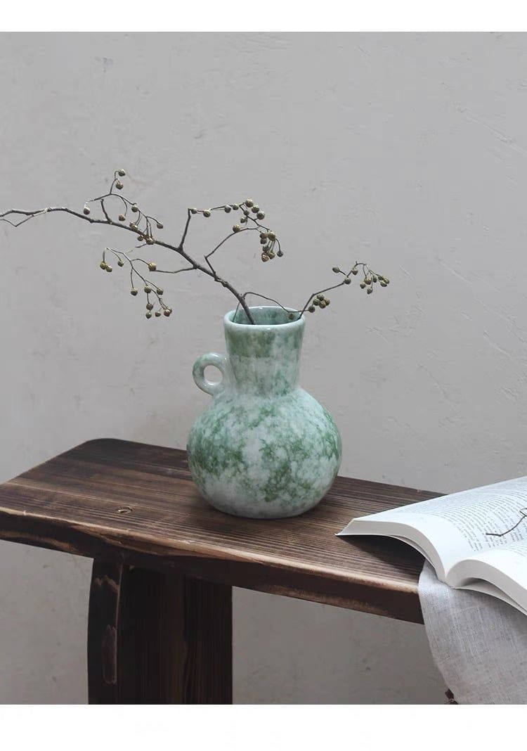 Bình Hoa Cổ Điển Rêu Xanh