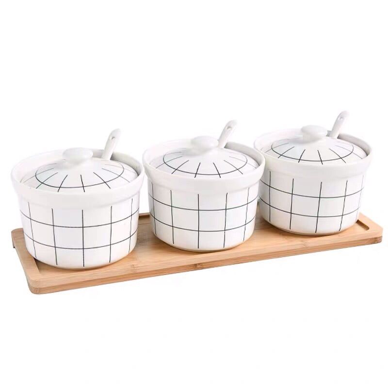 Set đựng gia vị kẻ