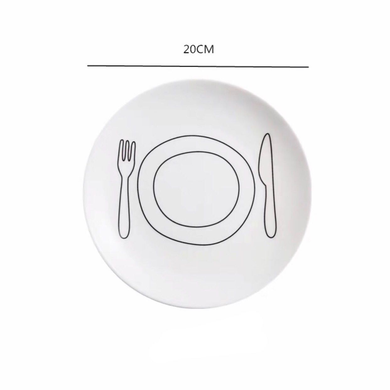 Đĩa White (20cm)