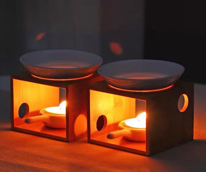 Đốt Tinh Dầu Gốm Giá Tre