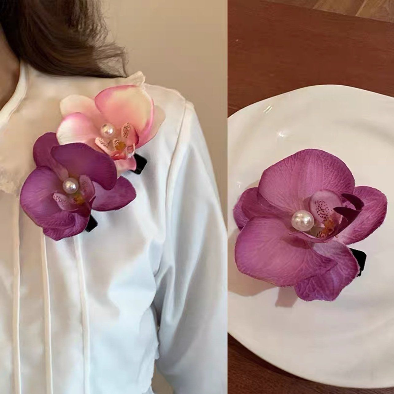 Kẹp Nhỏ Hoa Lan Hồ Điệp
