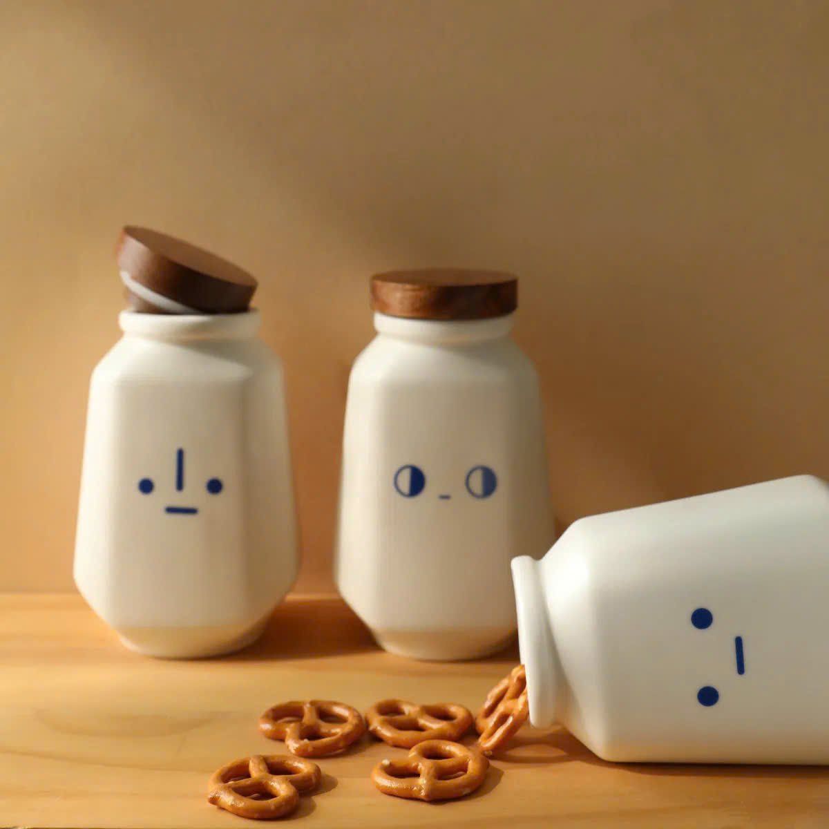 Set 3 Hũ Gốm Cartoon