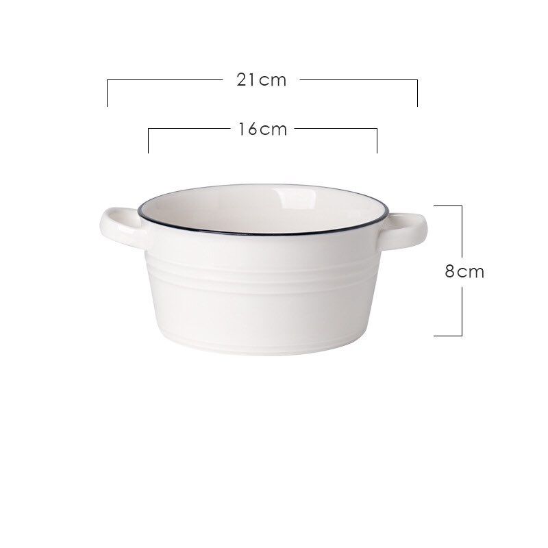 Nồi Sứ Viền Xanh
