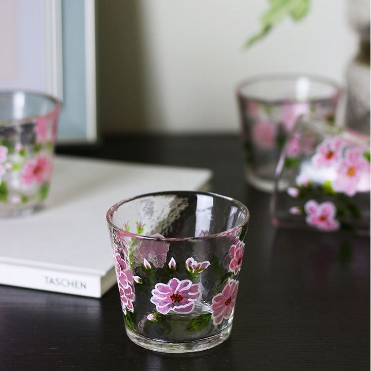 Cốc Thuỷ Tinh Vẽ Tay Màu