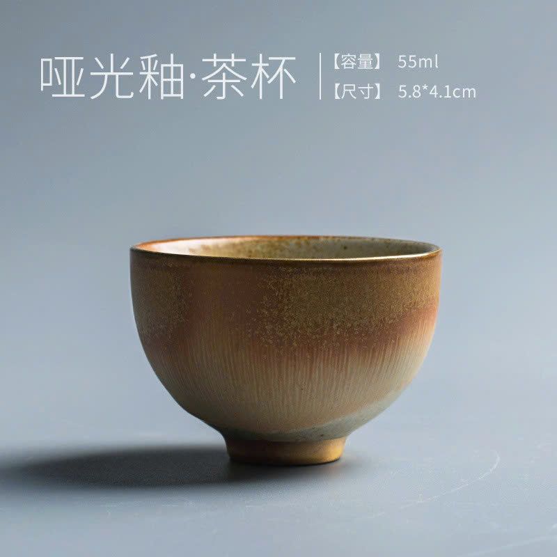 Tách Trà Gốm Thô