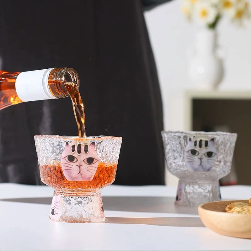 Ly Thuỷ Tinh Mèo 3D