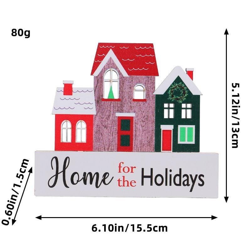 Biển Gỗ Xmas Thông Điệp