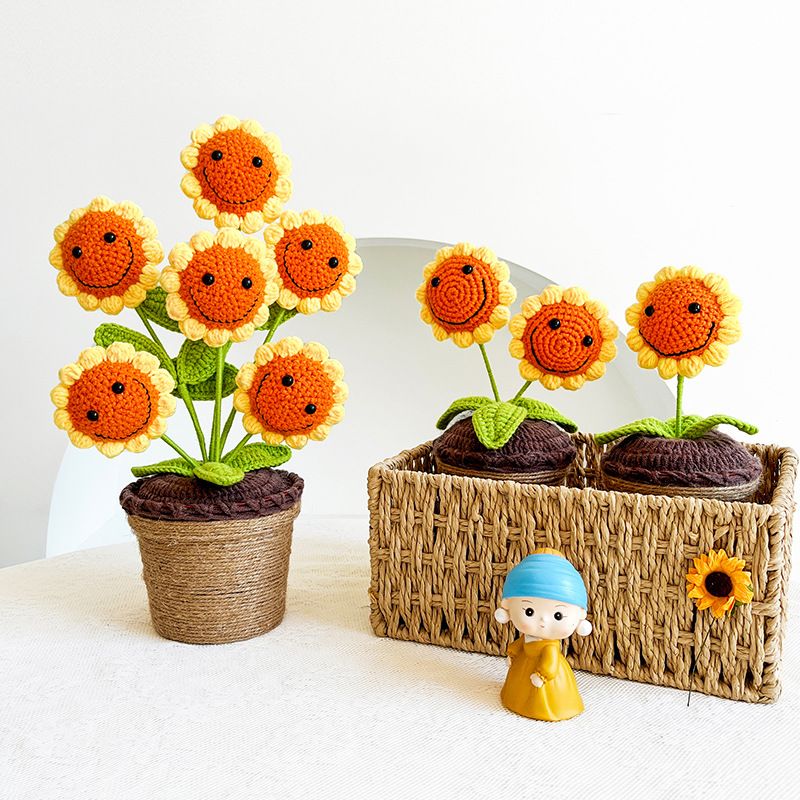 Chậu Hoa Hướng Dương Mặt Cười