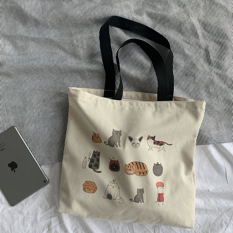 Túi Tote Hoạt Hình Mèo