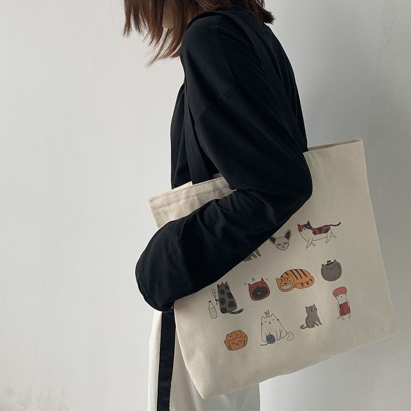 Túi Tote Hoạt Hình Mèo