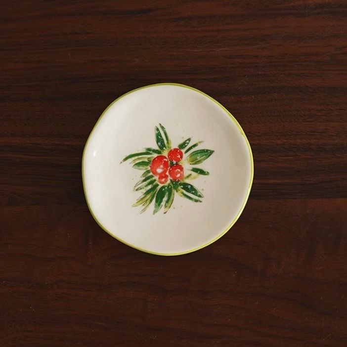 Đĩa Gia Vị Vẽ Tay Xmas