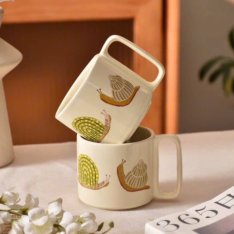 Cốc Gốm Ốc Sên Hoạt Hình