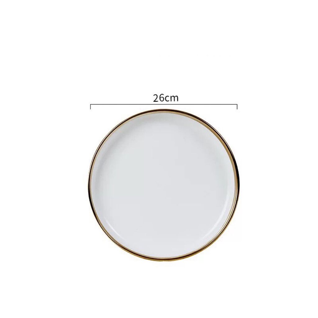 Đĩa Basic Viền Gold