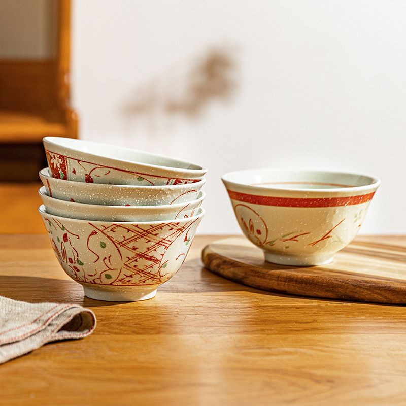 Set Bát Sứ Thỏ Ngọc Tuyết