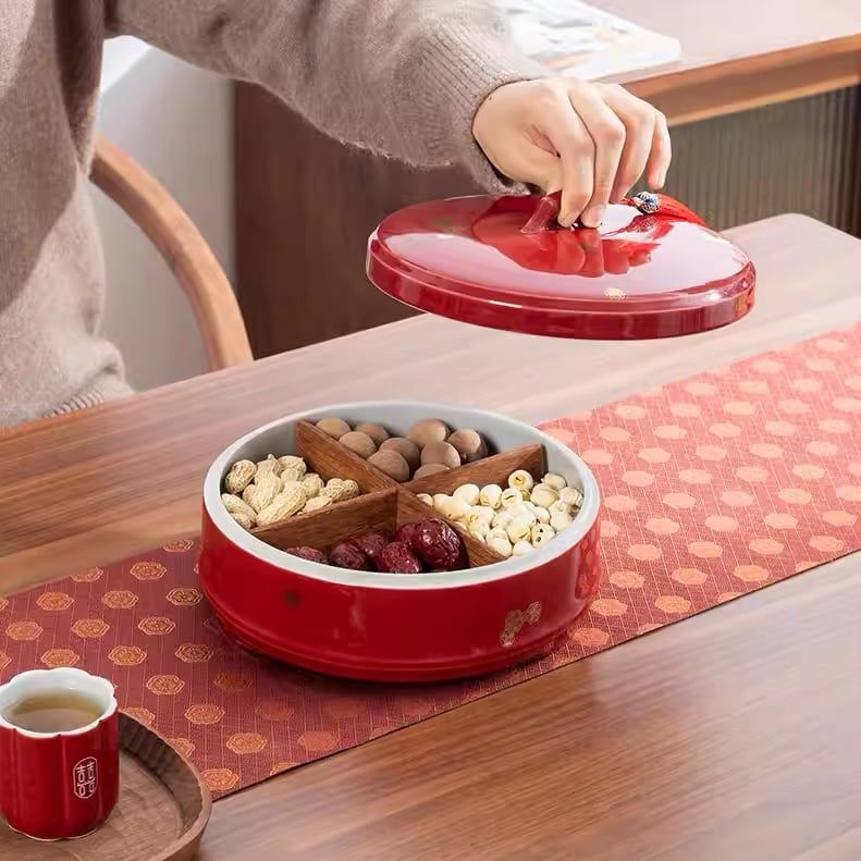 Khay Mứt Đỏ Tài Lộc