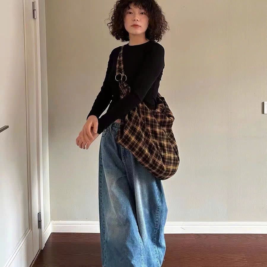 Túi Tote Kẻ Caro Cá Tính