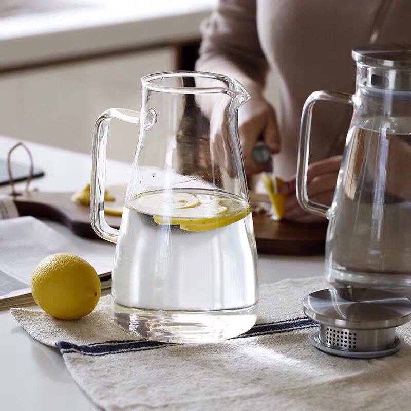 Ấm Thuỷ Tinh Nắp Inox (1800ml)