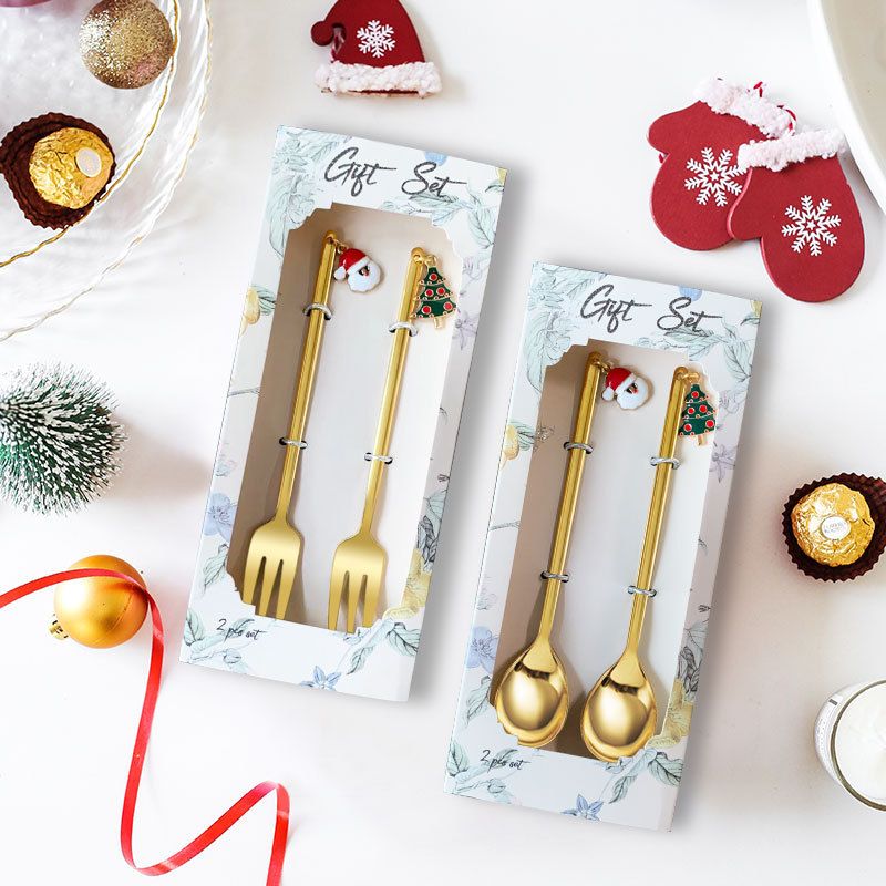 Set Thìa Gold Giáng Sinh Kèm Hộp