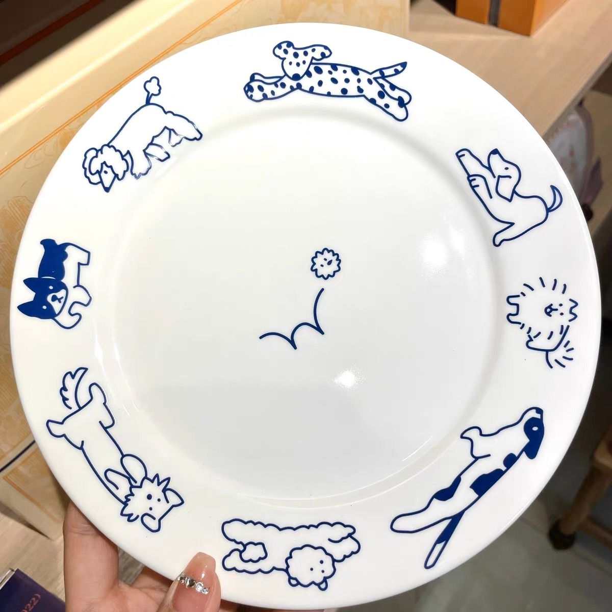 Đĩa Sứ Animal Xanh