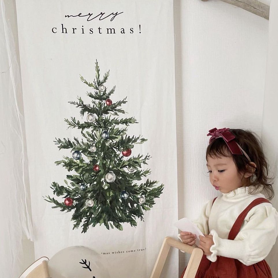 Tranh Vải Cây Thông Noel