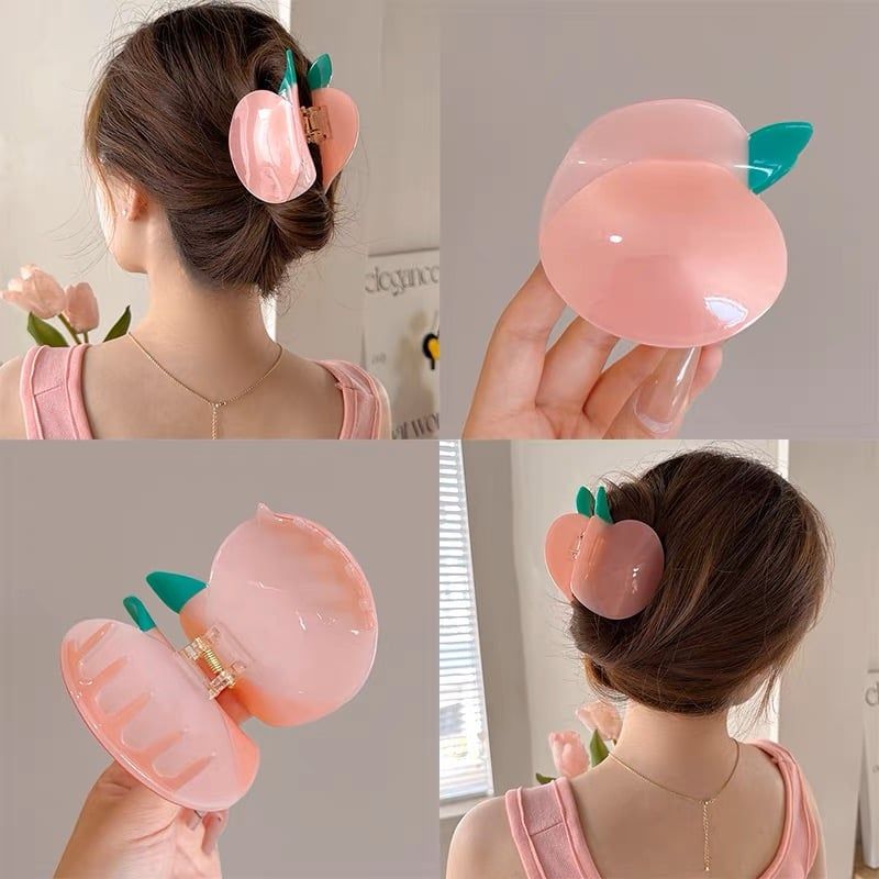 Kẹp Tóc Đào Hồng