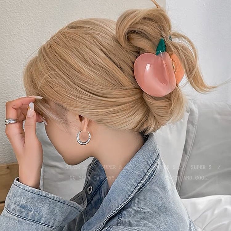 Kẹp Tóc Đào Hồng