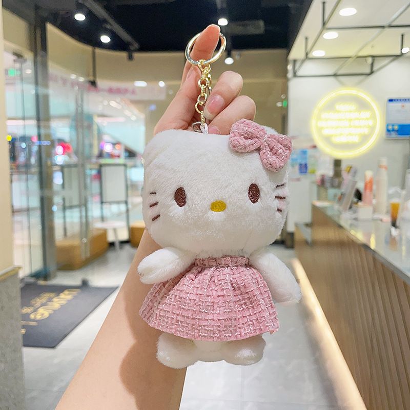 Móc Khóa Bông Hello Kitty