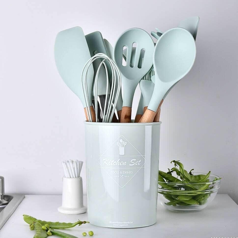 Set Làm Bếp Silicon (kèm ống cắm)