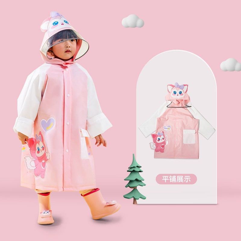 Áo Mưa Hoạt Hình Cho Bé