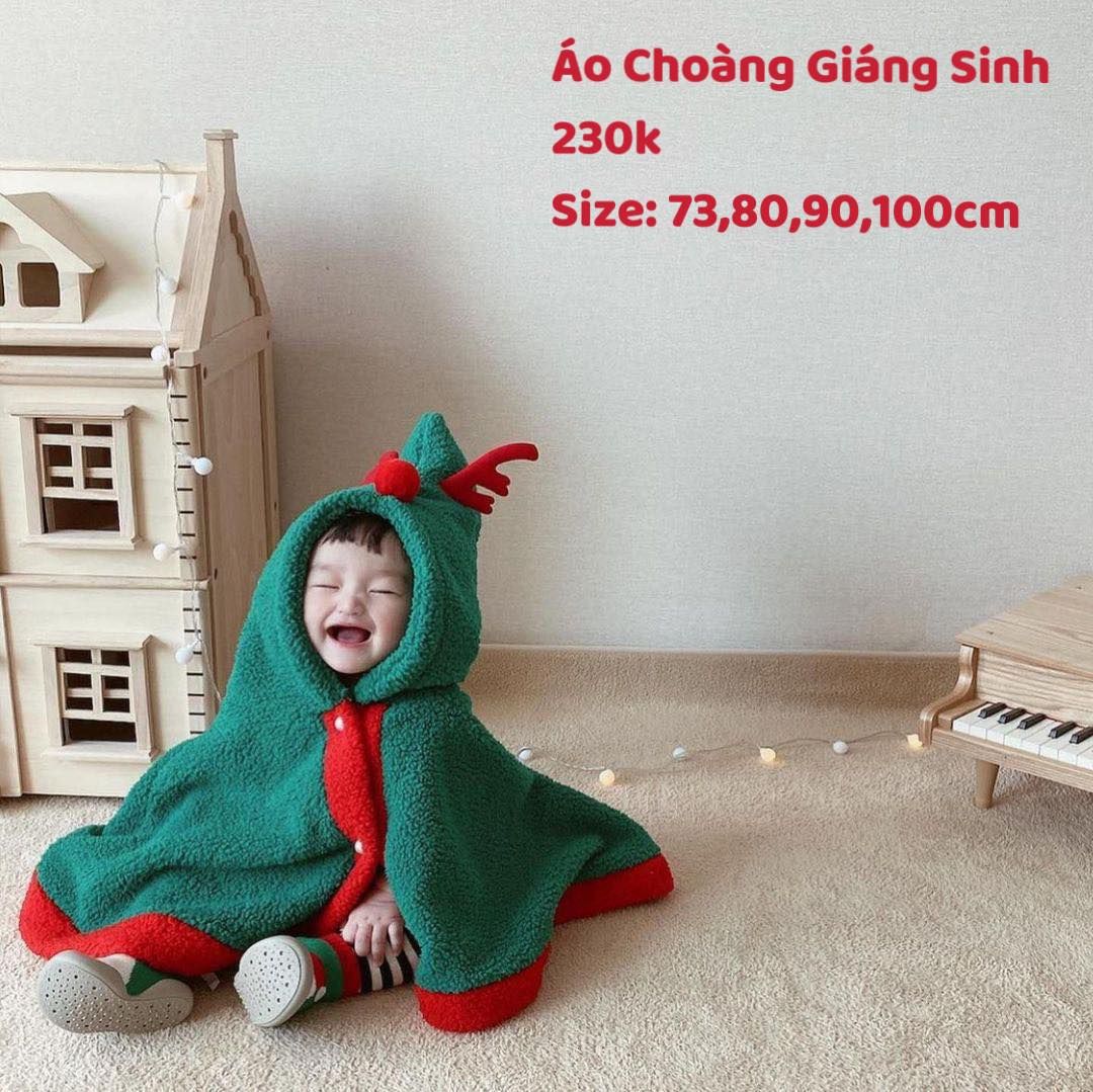 Áo Choàng Giáng Sinh Cho Bé
