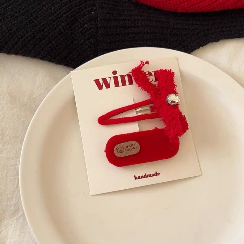 Set Kẹp Tóc Red Winter
