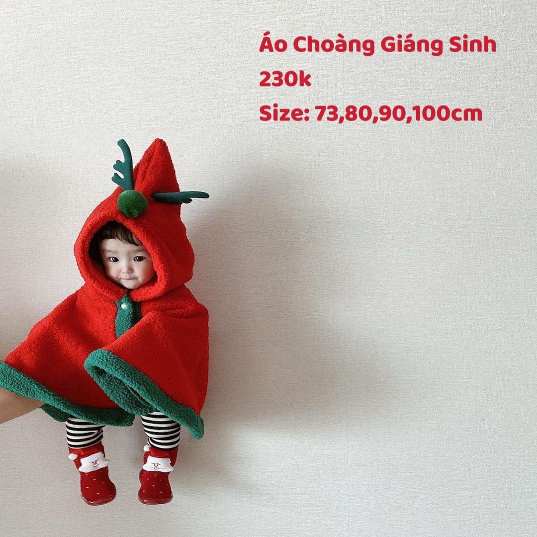 Áo Choàng Giáng Sinh Cho Bé