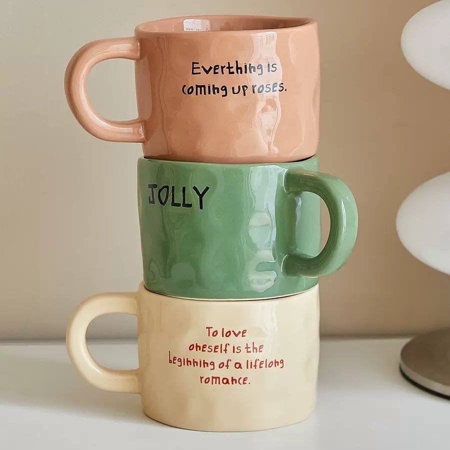 Cốc Gốm Love Jolly Hope