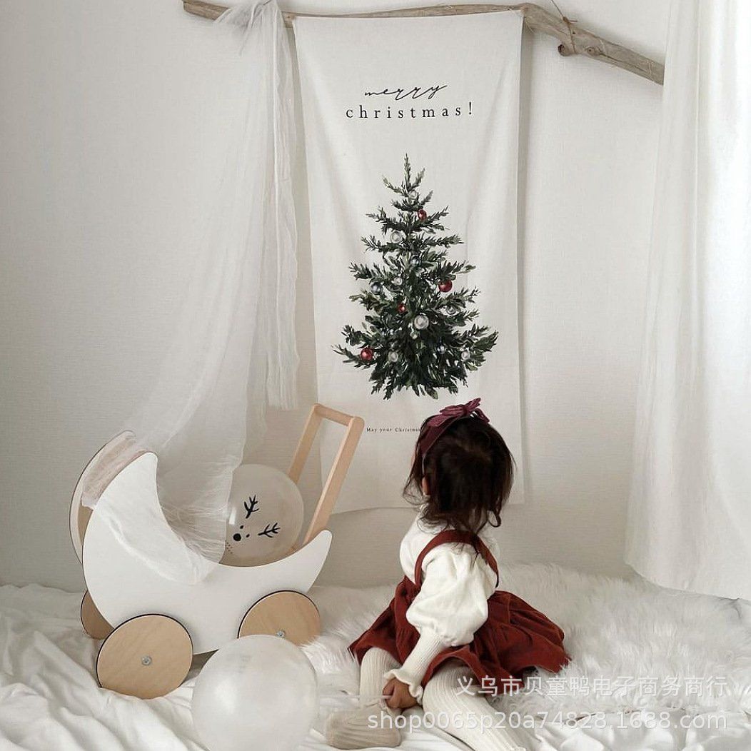 Tranh Vải Cây Thông Noel