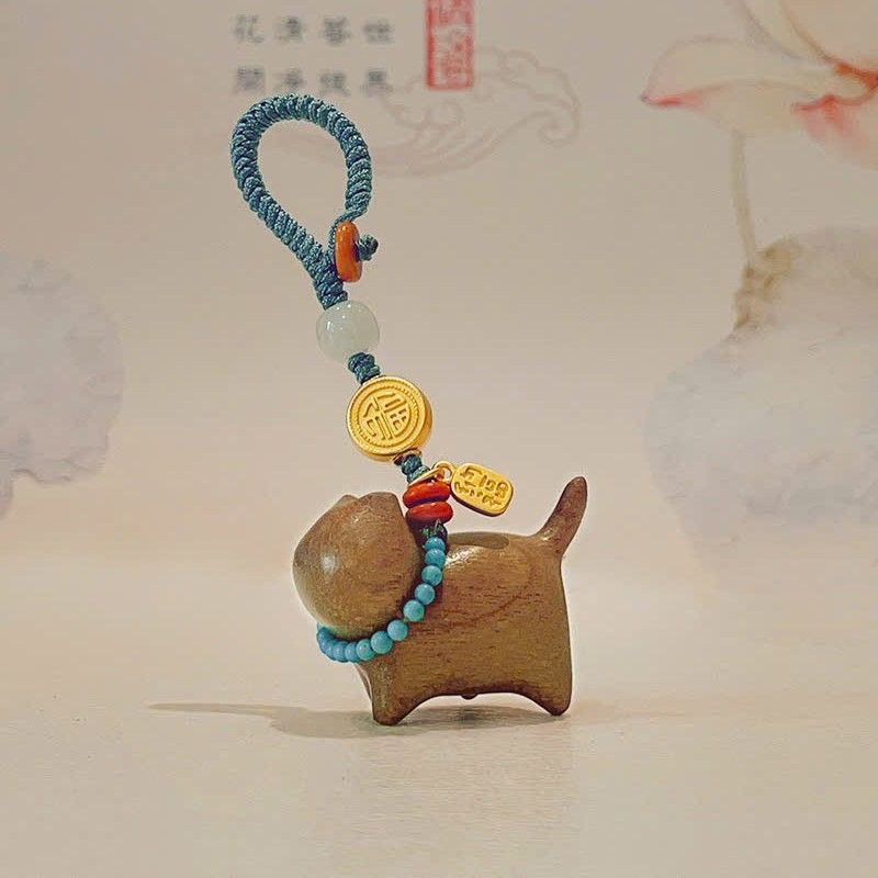 Dây Treo Mèo Gỗ Đàn Hương