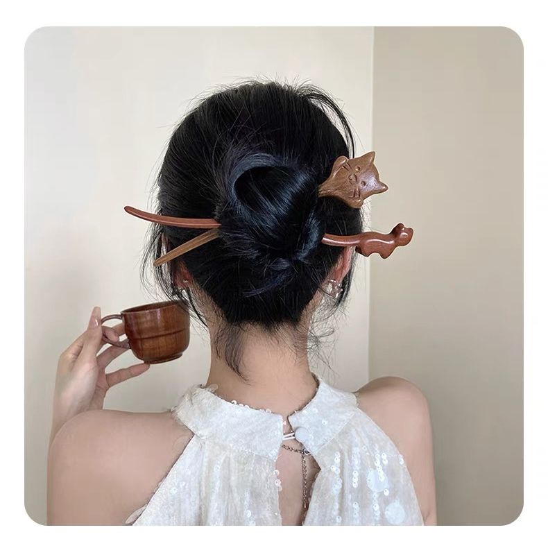 Trâm Cài Tóc Gỗ Khắc